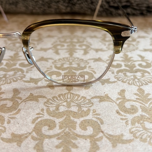 SALE!!! RARE SOLD OUT EYEVAN Glasses 7285 Model 639 C. 4021 Green / Silver - Picture 5 of 12